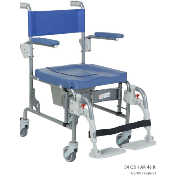 Orthos Bath And Commode Chair Arctic 4 Casters 46 : 50178