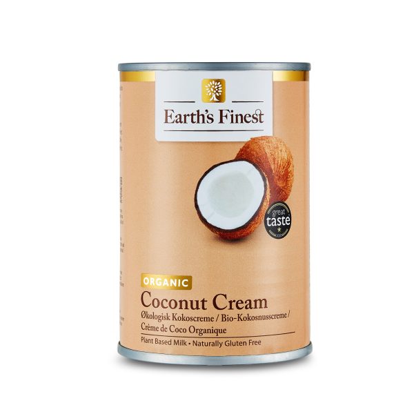 Earth’s Finest Organic Coconut Cream, Pure, BPA-Free, Keto & Vegan Dairy Alternative for Cooking & Baking - 400ml