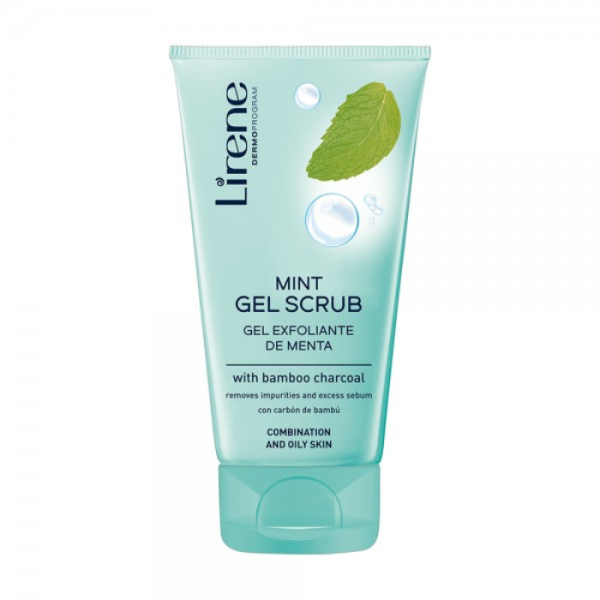 Lirene Mint Gel Scrub Bamboo Charcoal 150ml