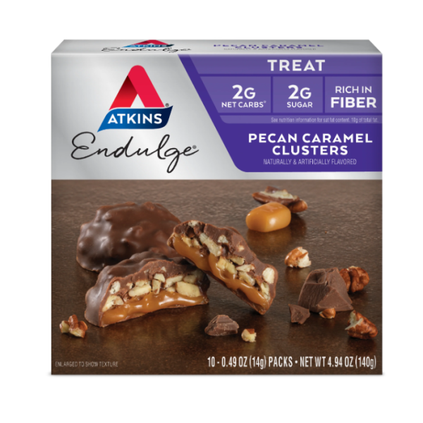 Atkins Endulge Pecan Caramel Clusters 140g 10's