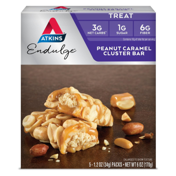 Atkins Endulge Peanut Caramel Cluster Bar 170g 5's