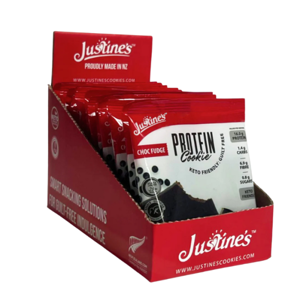 Justine's Protein Cookie Chocolate Fudge 60G 12s