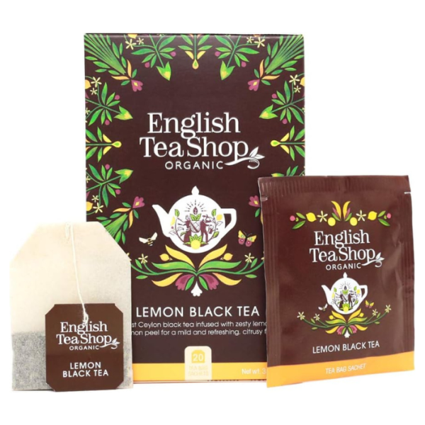 English Tea Shop Organic Lemon Black Tea 20s