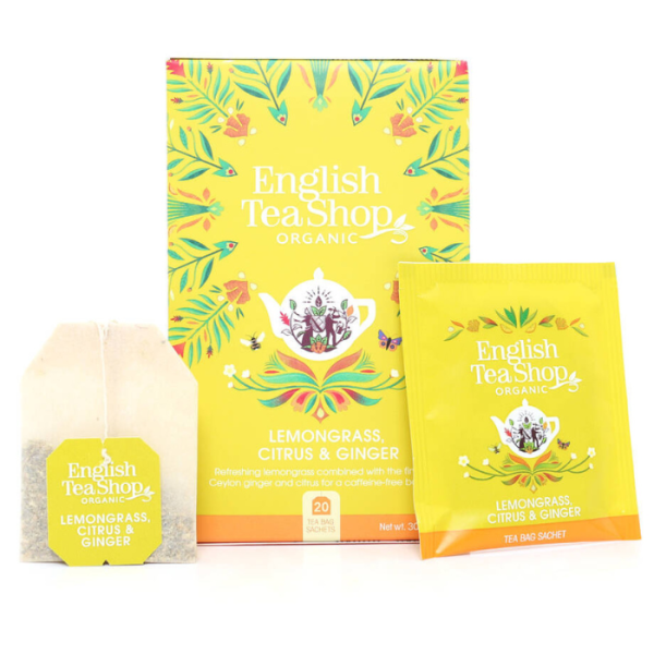 English Tea Shop Organic Lemongrass Citrus Ginger 20s