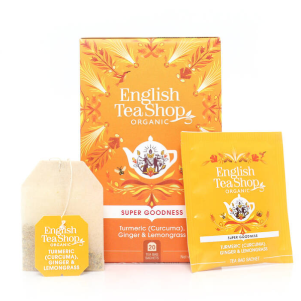 English Tea Shop Organic Turmeric Ginger Lemongrass 20s
