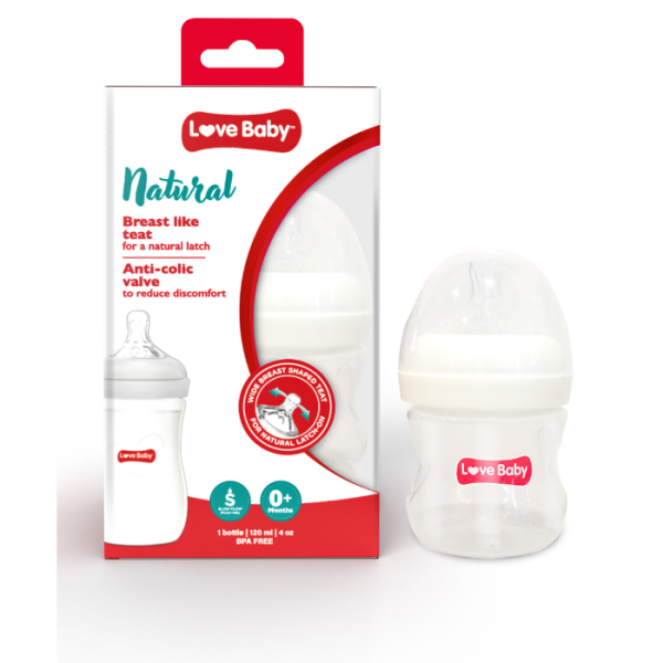 Love Baby Natural Feeding Bottle Slow Flow 120ml