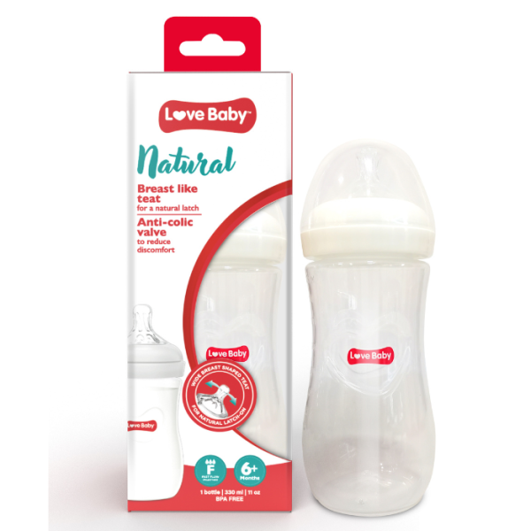 Love Baby Natural Feeding Bottle Fast Flow 330ml
