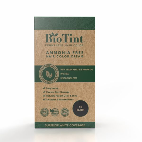 Biotint Permanent Hair Color 1.0 Black 1s