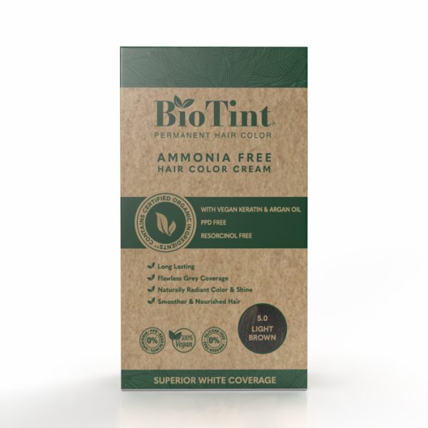 Biotint Permanent Hair Color 5.0 Light Brown 1s