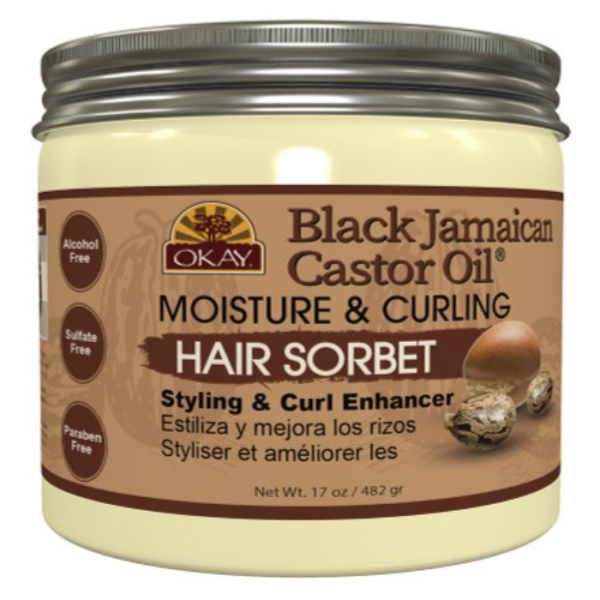 Okay Pure Naturals Black Jamaican Castor Oil Hair Sorbet 17oz