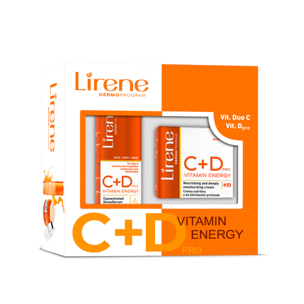 Lirene Vitamin Energy C + D Stimuserum + Day Night Set