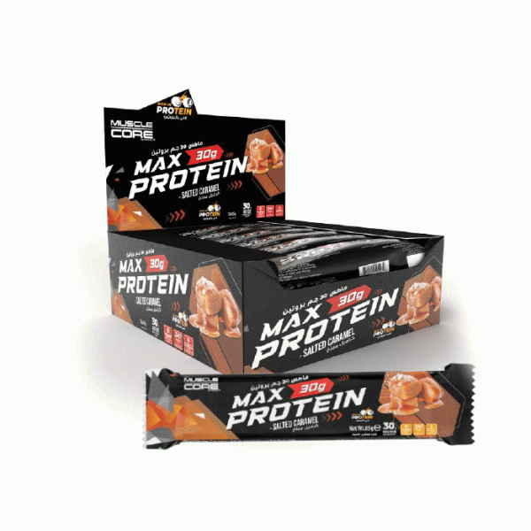 Muscle Core Max 30g Protein Bar Salted Caramel 85g 12's