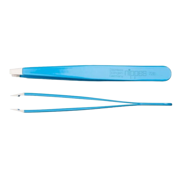 Nippes Cosmetic Tweezer Stainless Steel Colored Straight 728