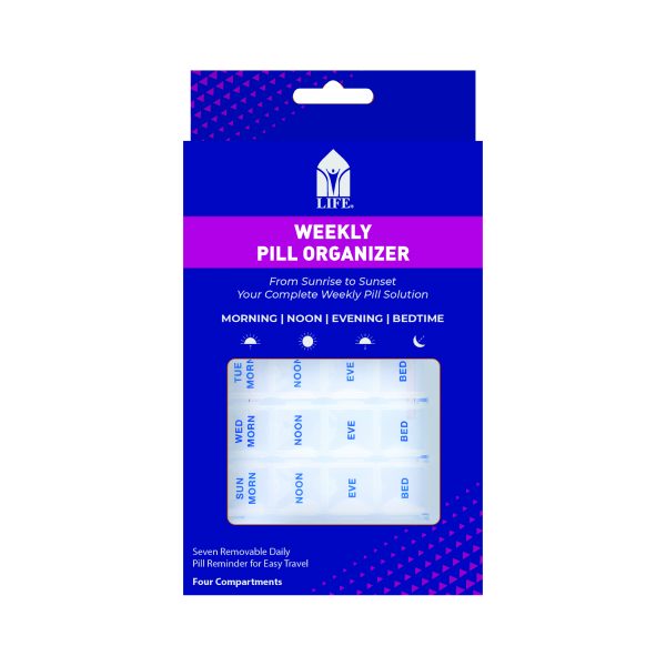 Life Weekly Pill Organiser W/ 7 Removable Dispensers