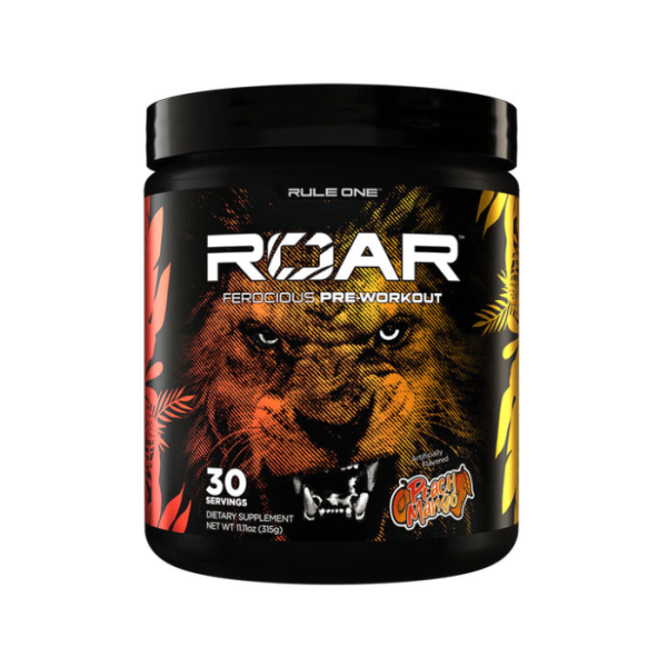 Rule 1 R1 Roar Pre-Workout Peach Mango 30 Serve