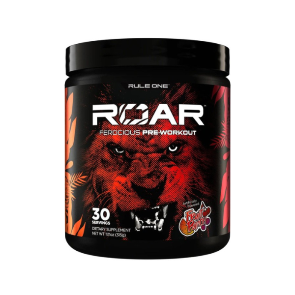 Rule 1 R1 Roar Pre-Workout Fruit Punch 30 Serve