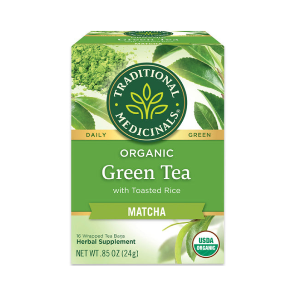 Traditional Medicinals Organic Green Tea Matcha Toasted Rice Tea Bag 16s