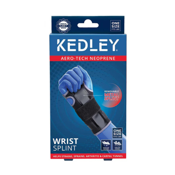 Kedley Aero-Tech Neoprene Wrist Splint W/ Metal
