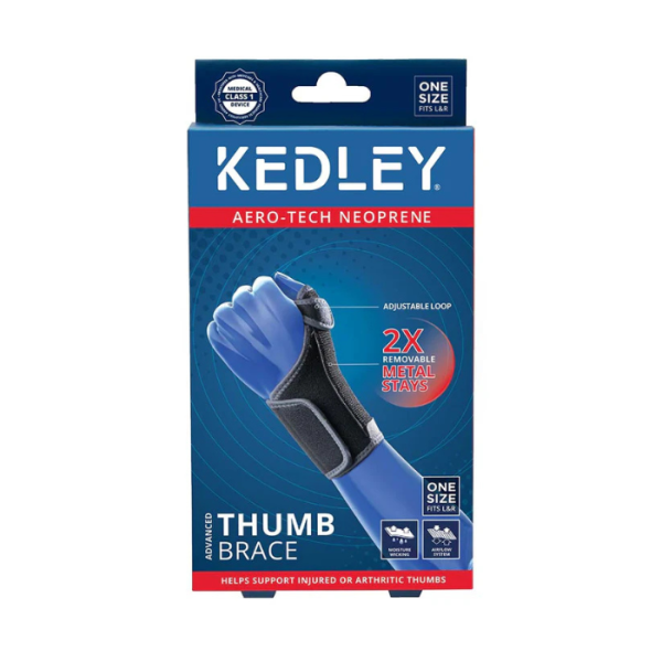 Kedley Aero-Tech Neoprene Thumb Brace W/ Metal Stays