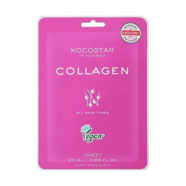 Kocostar Vegan Facial Mask Sheet Collagen 25ml 1s