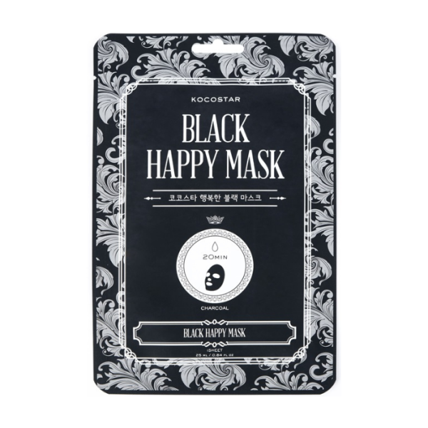 Kocostar Happy Mask Facial Sheet Black 23ml 1s