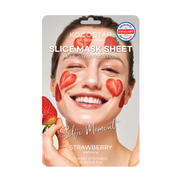 Kocostar Slice Mask Facial Sheet Strawberry 15ml 1s