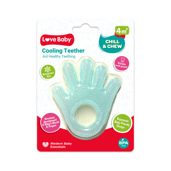Love Baby Chill & Chew Cooling Teether Hand 1s