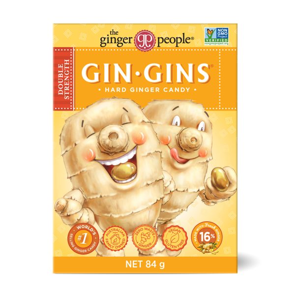 Gin Gins Double Strength Hard Ginger Candy 84g