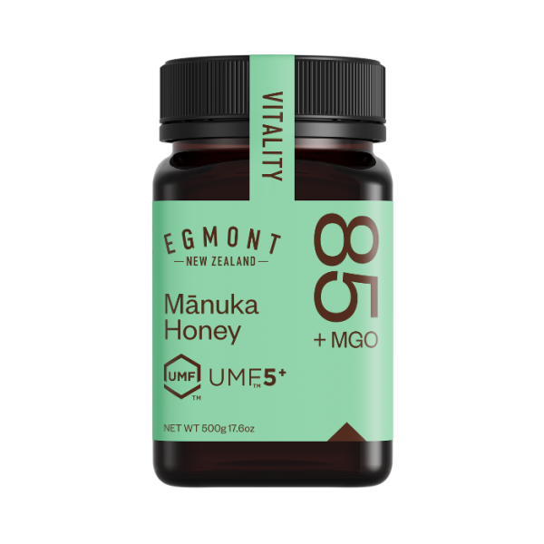 Egmont Honey Monofloral Manuka Honey 5+ UMF MGO 85+ 500g