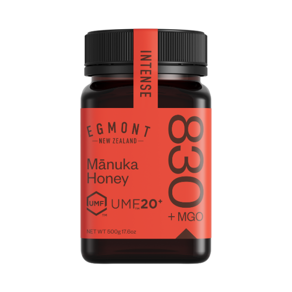 Egmont Honey Monofloral Manuka Honey 20+ UMF MGO 830+ 500g