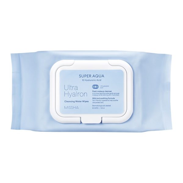 Missha Super Aqua Ultra Hyalron Water Wipes 30s