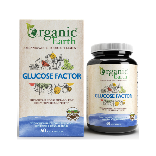 Organic Earth Glucose Factor V-Capsules 60s
