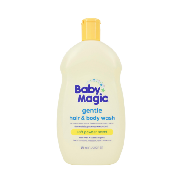 Baby Magic Soft Powder Gentle Hair & Body Wash 488ml