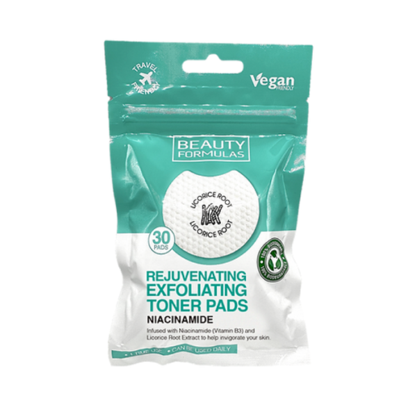 Beauty Formulas Rejuvenating Exfoliating Pads 30s
