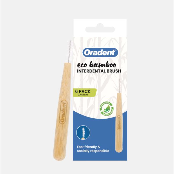 Oradent Eco Bamboo Interdental Brush 0.45MM 6s