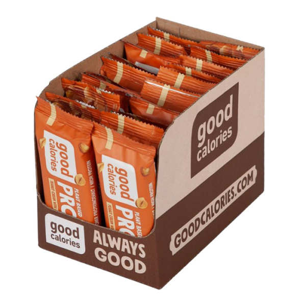 Good Calories Protein Bar Peanut Caramel 42g, High Protein, No Added Sugar Snack – Pack of 20 pcs