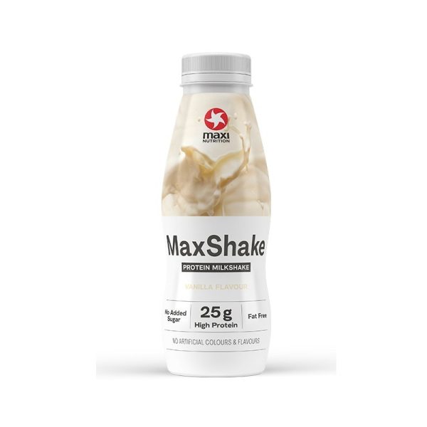 Maxi Nutrition MaxShake Vanilla, 25g High Protein, No Added Sugar, Low Fat, No Artificial Flavours, 330ml