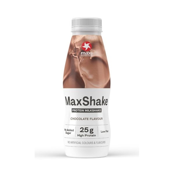 Maxi Nutrition MaxShake Chocolate, 25g High Protein, Low Fat, No Sugar Added, No Artificial Flavours – 330ml