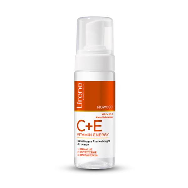 Lirene C+E Vitamin Energy Facial Cleansing Foam – Moisturizing, Nourishing & Shine-Free Formula – 150ml